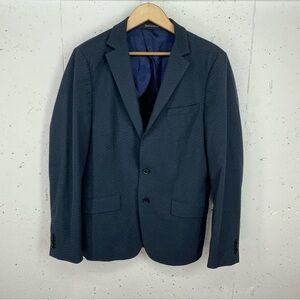 Scotch & Soda Men’s Size XL / 52 ( US 42 ) Navy Blue Print Blazer